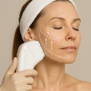 Woman having HI-FU to reduce wrinkles call LA LIPO Chapel House Now!